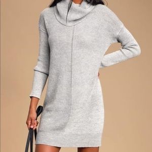 Lulus grey sweater dress